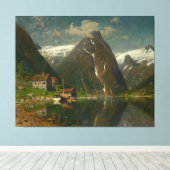 Adelsteen Normann Munken Gard i Esefjorden Leinwanddruck (Insitu (Holzboden))