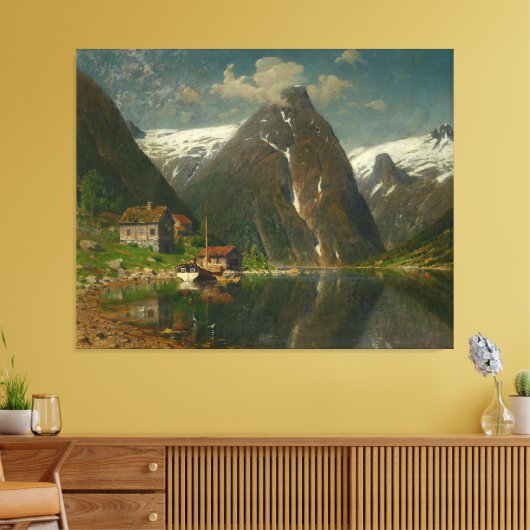 Adelsteen Normann Munken Gard i Esefjorden Leinwanddruck