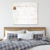 Adelsverordnung nach dem Ersten Leinwanddruck (Insitu (Schlafzimmer))