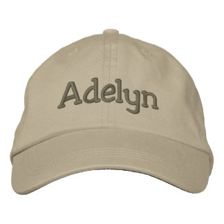 Adelyn Name bestickt Baseball Cap Khaki Bestickte Baseballkappe