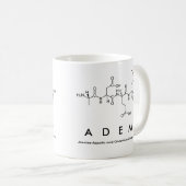 Adem Peptid-Namen-Tasse Kaffeetasse (VorderseiteRechts)
