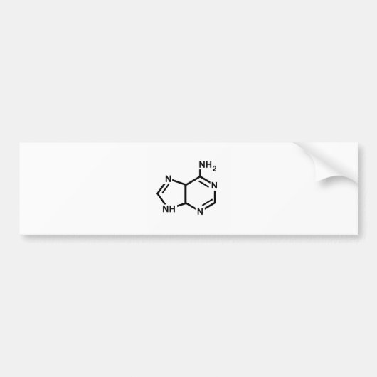 Adenin Autoaufkleber (Vorne)