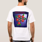 Adenin-Molekül (hinter) T-Shirt (Rückseite)
