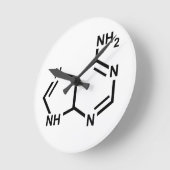 Adenin Runde Wanduhr (Winkel)