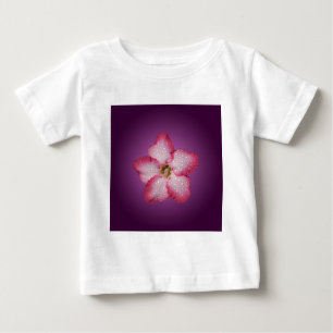 Adenium Pink Blume Flora Gradient Violett Baby T-shirt