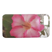 Adenium rosa weiße Blume Blütengraden Case-Mate iPhone Hülle (Rückseite (Horizontal))