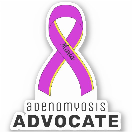 Adenomyosis Advocate Vinyl Sticker (Vorderseite)