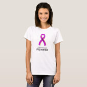 Adenomyosis Fighter Ribbon White Women's T - Shirt (Vorne ganz)