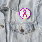 Adenomyosis Warrior Ribbon White Button (Beispiel)