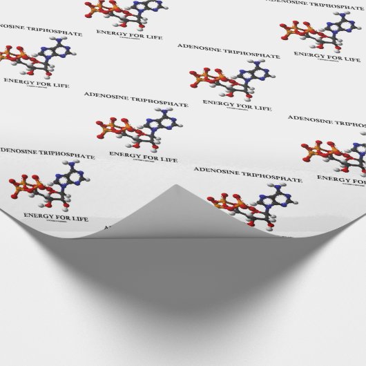 Adenosin-Triphosphat- (ATP)Energie für das Leben Geschenkpapier (Ecke)