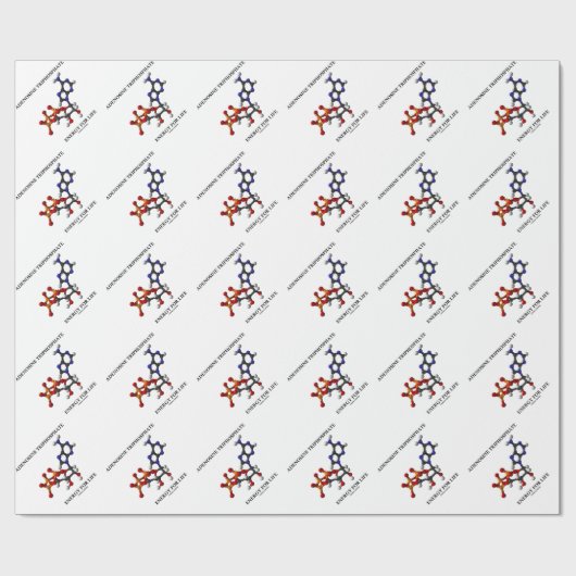 Adenosin-Triphosphat- (ATP)Energie für das Leben Geschenkpapier (Flach)