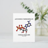 Adenosintriphosphat (ATP) Energie für die Lebensda Postkarte (Stehend Vorderseite)