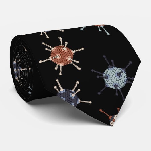 Adenoviren in Schwarz Krawatte (Gerollt)