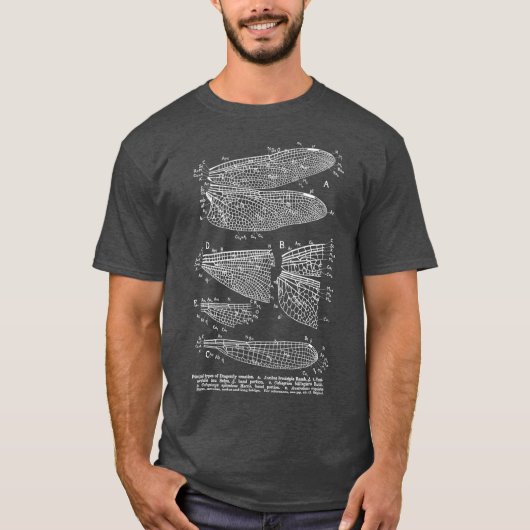 Adern des Dragonfly-T-Shirts T-Shirt (Vorderseite)