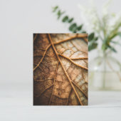 Adern des Herbstes Postkarte (Stehend Vorderseite)