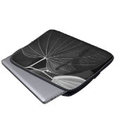 Adern eines Blattes Laptopschutzhülle (Vorne Knopf)
