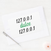 Adesivo 127.0.0.1 dulce 127.0.0.1 rechteckiger aufkleber (Umschlag)