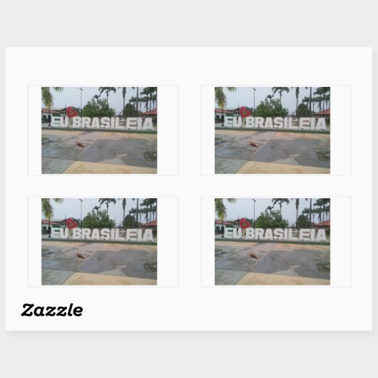 Adesivo Brasileia Rechteckiger Aufkleber (Blatt)