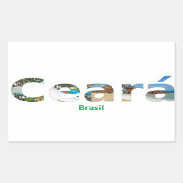 Adesivo Ceará  Rechteckiger Aufkleber