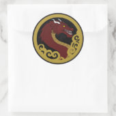 adesivo de dragão  runder aufkleber (Tasche)