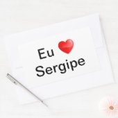 Adesivo eu amo Sergipe Rechteckiger Aufkleber (Umschlag)