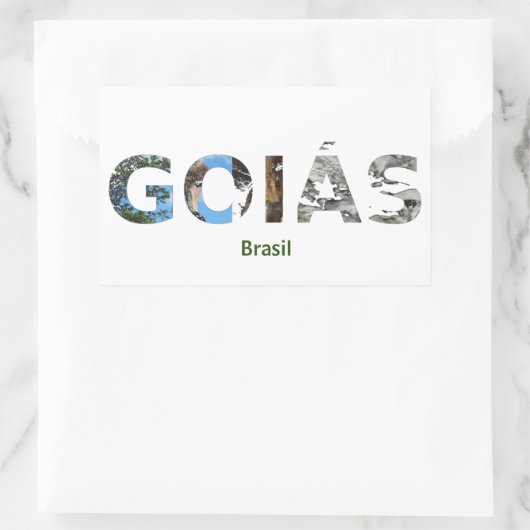 Adesivo Goiás Rechteckiger Aufkleber (Tasche)