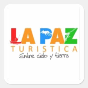 Adesivo La Paz entre cielo y tierra Quadratischer Aufkleber