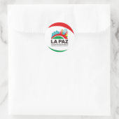 Adesivo La Paz Runder Aufkleber (Tasche)