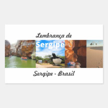 Adesivo lembrança de Sergipe Brasil