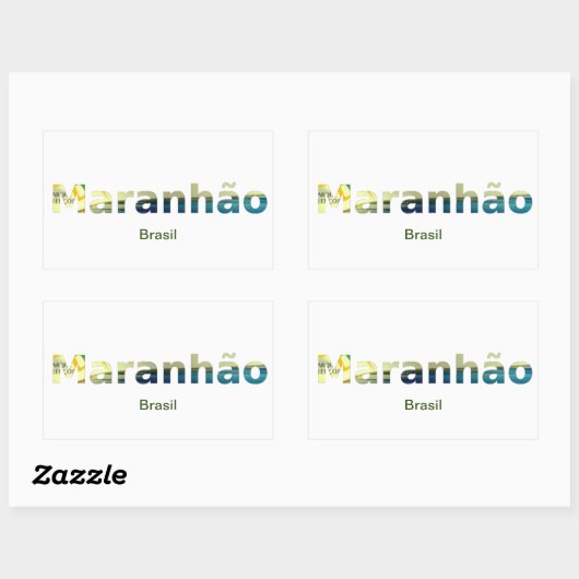 Adesivo Maranhão Rechteckiger Aufkleber (Blatt)