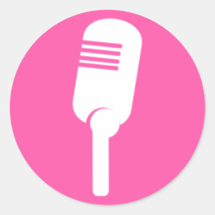 Adesivo Microfone Runder Aufkleber