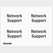 Adesivo network Support Rechteckiger Aufkleber (Blatt)
