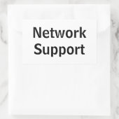 Adesivo network Support Rechteckiger Aufkleber (Tasche)