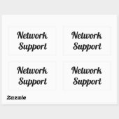 Adesivo network support rechteckiger aufkleber (Blatt)