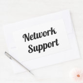 Adesivo network support rechteckiger aufkleber (Umschlag)