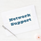 Adesivo network support rechteckiger aufkleber (Umschlag)
