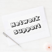 Adesivo network support rechteckiger aufkleber (Umschlag)
