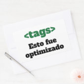 Adesivo optimizado rechteckiger aufkleber (Umschlag)