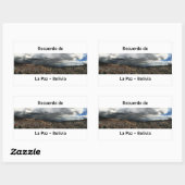 Adesivo recuerdo de La Paz Rechteckiger Aufkleber (Blatt)