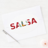 Adesivo salsa Perú Ovaler Aufkleber (Umschlag)