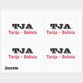 Adesivo Tarija Bolivia Rechteckiger Aufkleber (Blatt)