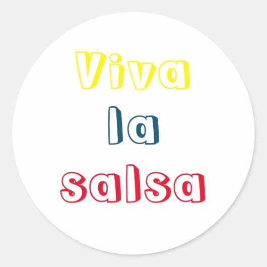 Adesivo viva la salsa runder aufkleber (Vorderseite)