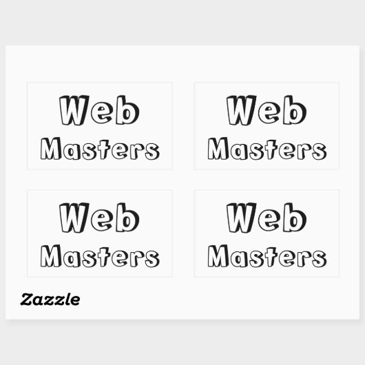 Adesivo WebMasters Rechteckiger Aufkleber (Blatt)