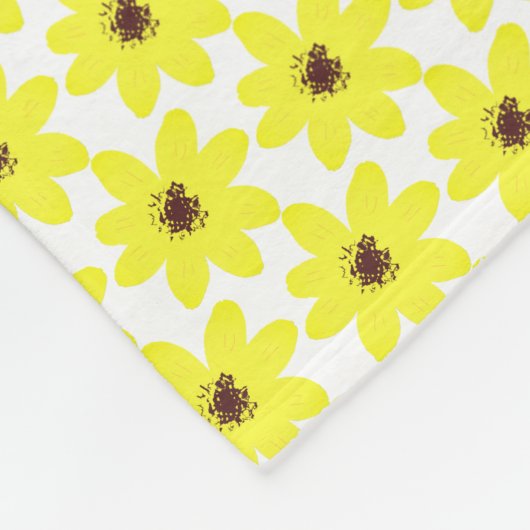 Adey Abeba Äthiopische Blume Fleece Blanket (Ecke)