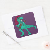 ADH T-Rex Quadratischer Aufkleber (Umschlag)