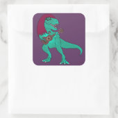 ADH T-Rex Quadratischer Aufkleber (Tasche)