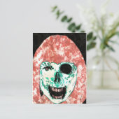 ADH Zombie Watercolor Postcard Postkarte (Stehend Vorderseite)