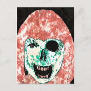 ADH Zombie Watercolor Postcard Postkarte