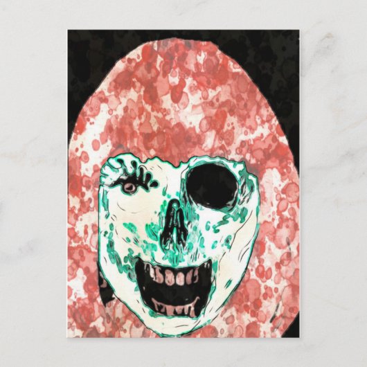 ADH Zombie Watercolor Postcard Postkarte (Vorderseite)