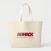 AdHack Logo-Tasche Jumbo Stoffbeutel (Vorne)